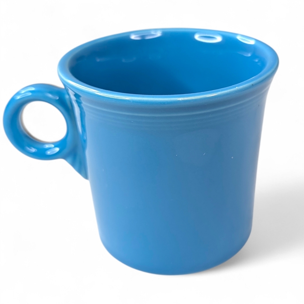 Fiestaware Peacock Blue Mug Coffee Cup Ring Handle 10.25 oz USA Homer Laughlin